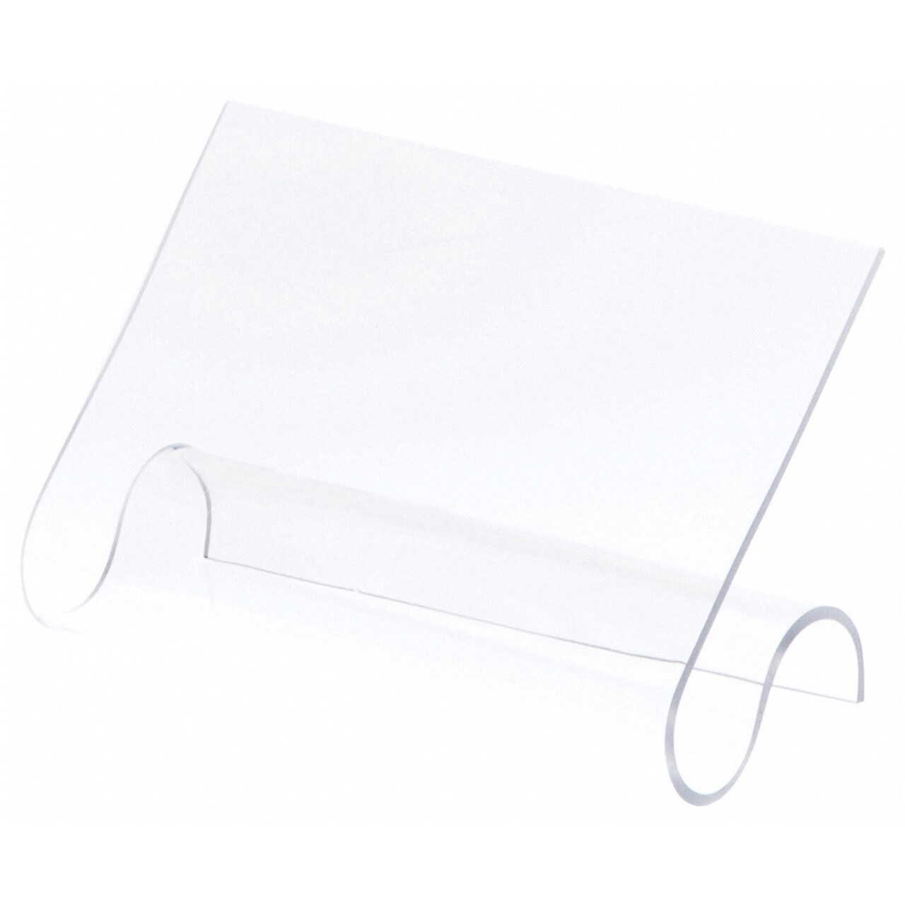 Plymor Clear Acrylic 2-Shoe Display Rest, 7" W x 3.25" D x 4.25" H